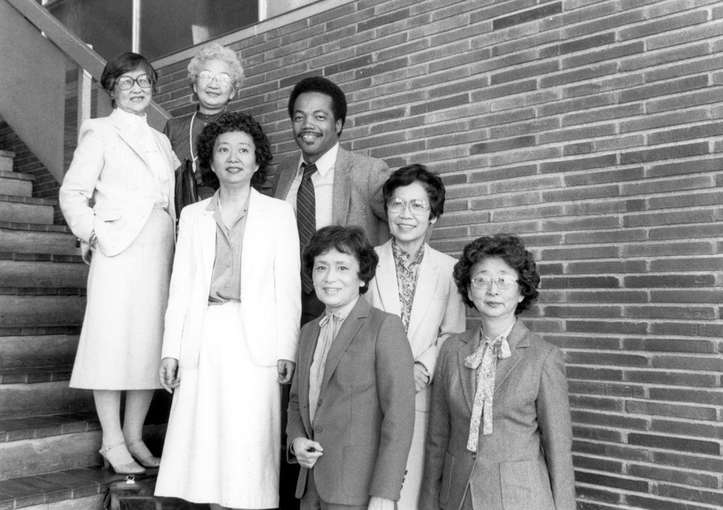 シアトル学校区の賠償金運動の支援者達　（1984年、ワシントン州シアトル）